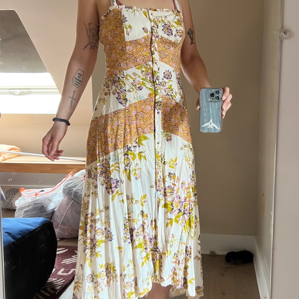 Free People Floral Maxi Dress